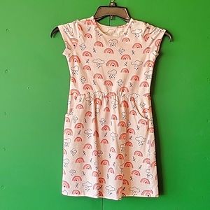 Rumi & Ryder brand, girls rainbow dress with pockets, size 8-10 M